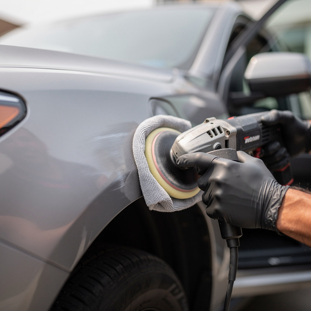 Marcos Mobile Body and Bumper Repair San Diego technician performing expert mobile auto body repair in San Diego